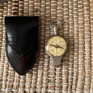 Vintage Germany cartography and compass with case